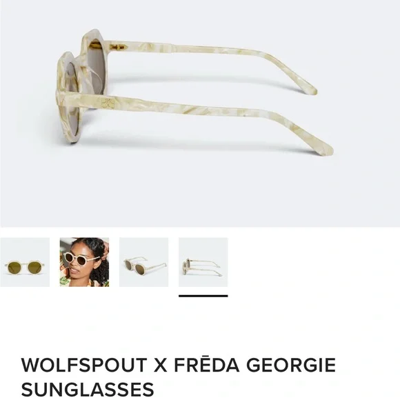 Freda Salvador Cream Sunglasses - Picture 10 of 12